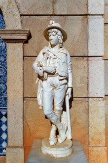 Statue in Estoi Palace garden