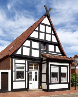Half-timbered house with Lower Saxony gable