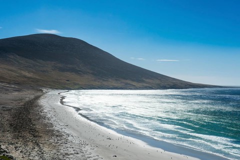 The Neck isthmus on Saunders island