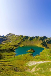 Schrecksee and Allgaeu Alps