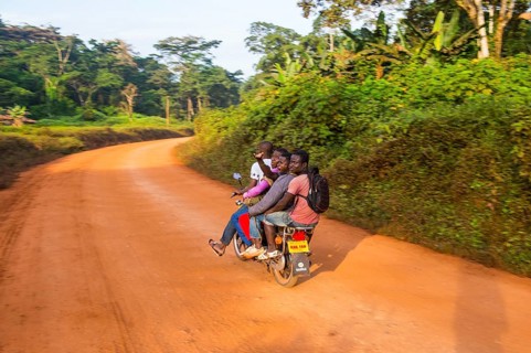Local guys on a motorbike