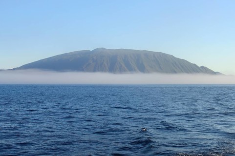 Clouds of fog at Ecuador Volcano