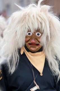 Portrait mask of Swabian-Alemannic carnival