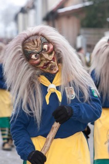 Portrait mask of Swabian-Alemannic carnival