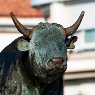 Bull sculpture