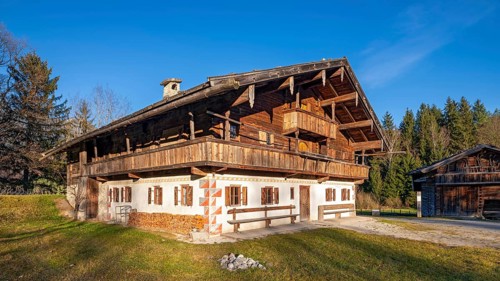 Tyrolean farm in late autumn