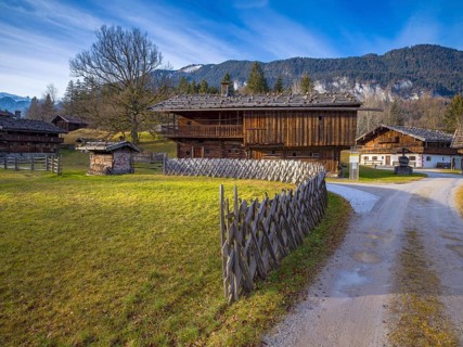 Tyrolean farms in late autumn