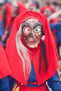 Portrait mask of Swabian-Alemannic carnival