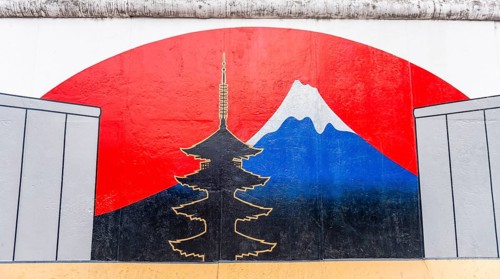 Graffiti diversion to the Japanese sector