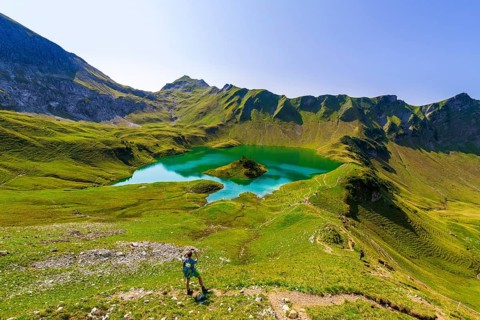 Schrecksee and Allgaeu Alps