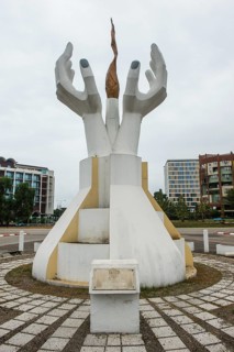 Monument on the Triumph Boulevard of Libreville
