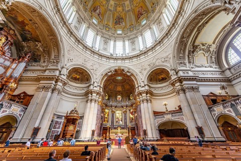 Interior view with altar
