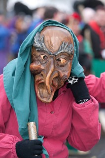 Portrait mask of Swabian-Alemannic carnival