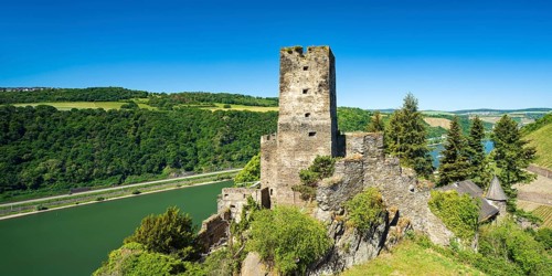 Gutenfels Castle on the Rhine