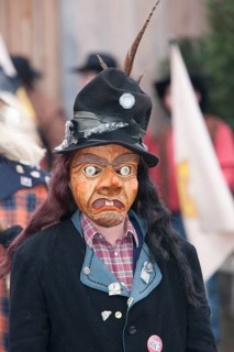 Portrait mask of Swabian-Alemannic carnival