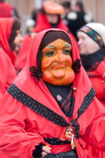 Portrait mask of Swabian-Alemannic carnival