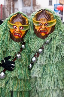 Portrait mask of Swabian-Alemannic carnival