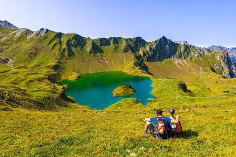 Schrecksee and Allgaeu Alps