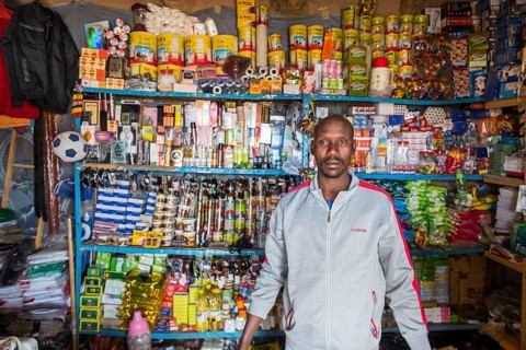 Nab in his little shop in a village at Ounianga kebir part of the the Unesco sight Ounianga lakes