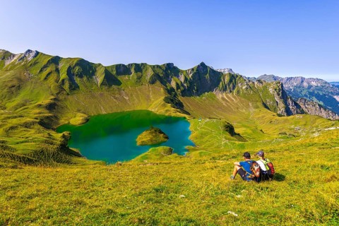Schrecksee and Allgaeu Alps
