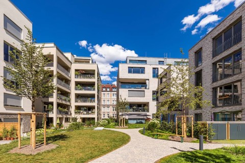 Modern residential buildings