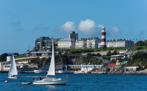 View of Plymouth from Mount Batten Tower