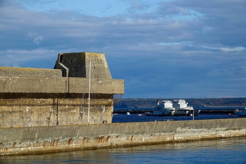 Former U-boat repair yard Brest of the German Kriegsmarine from 1940 to 1944