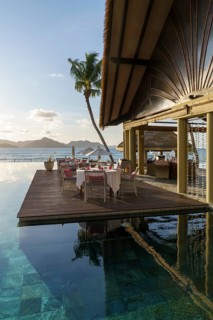Poolside terrace