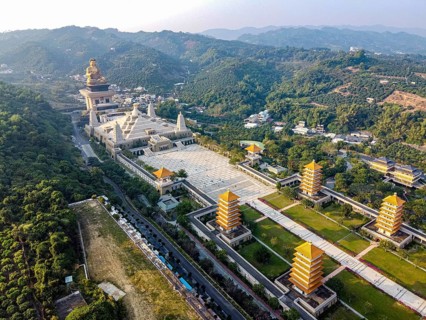 Aerial of Fo Guang Shan Monastery