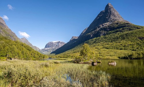 Lake Litlvatnet in Innerdalen High Valley