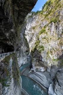 Road carved in the rocks