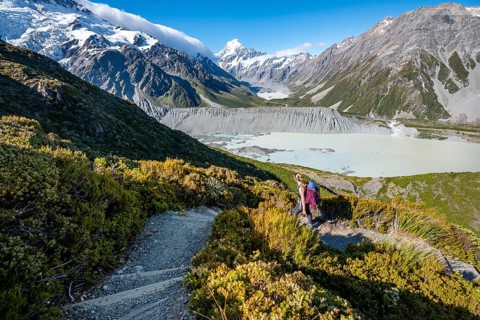 Hiker on a trail