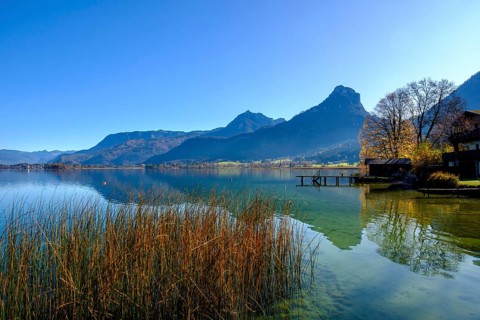 St. Wolfgang above lake Wolfgangsee