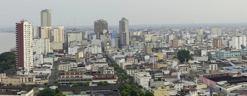 View from Mirador Faro Las Penas to the city