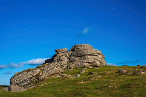 Fields and meadows in Haytor Rocks