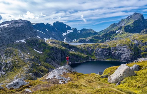 Lake Tennesvatnet and Krokvatnet