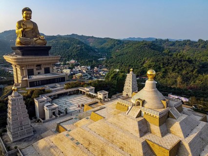 Aerial of Fo Guang Shan Monastery