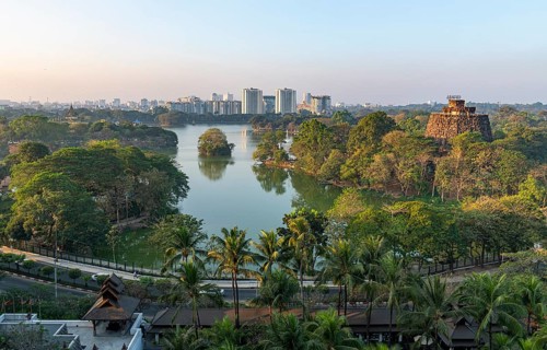 Overlook over Kandawgyi Lake