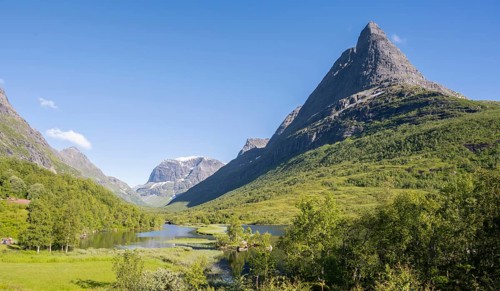 Lake Litlvatnet in Innerdalen High Valley