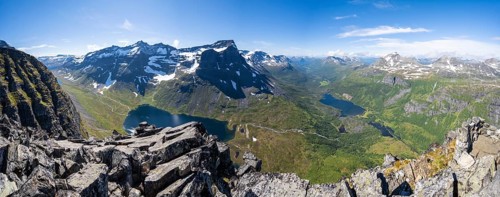 View from the top of Innerdalstarnet