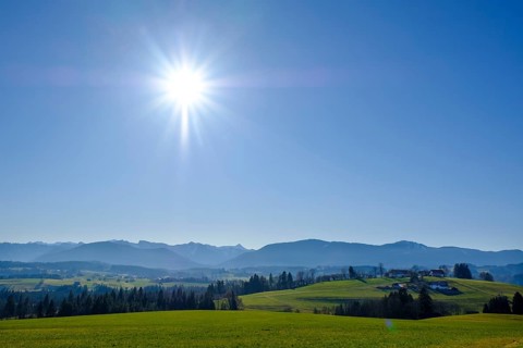 View from Schoenberg near Rottenbuch
