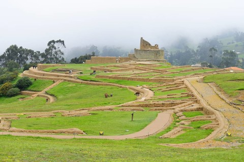 Ruins of the largest Inca site in the country at Nebel