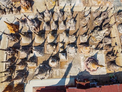 Aerial of the Tharkong Pagoda