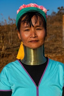 Friendly Padaung woman