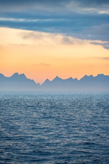 Evening mood over the ocean