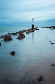Long time exposure of Lighthouse in Low Tide