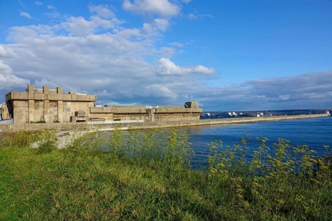 Former U-boat repair yard Brest of the German Kriegsmarine from 1940 to 1944