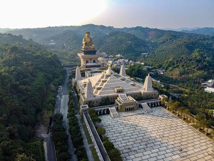 Aerial of Fo Guang Shan Monastery