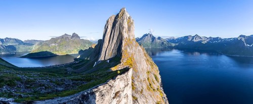 Steep mountain Segla