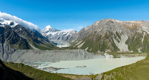 View of Hooker Valley with Mueller Lake